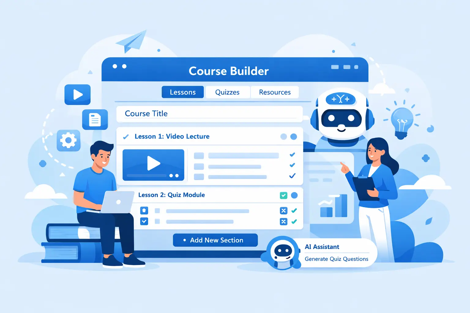 Course Builder — launch your online academy with PrepVidya