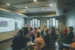 A coaching institute classroom in session